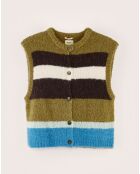 Gilet sans manches en Alpaga mélangé Abogi multicolore