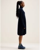 Robe 100% Laine Mérinos Sens bleu marine