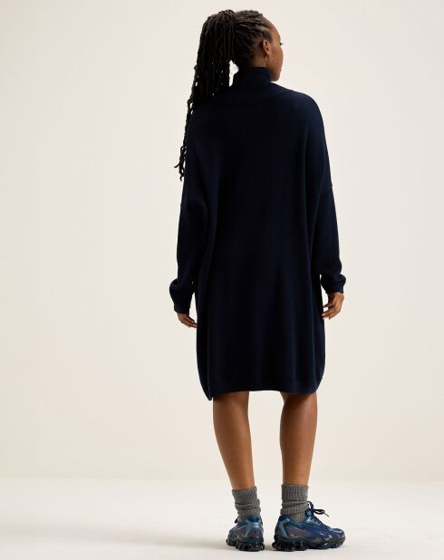 Robe 100% Laine Mérinos Sens bleu marine
