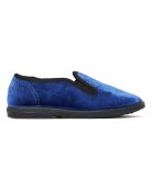 Chaussons en Velours Elastiques bleus