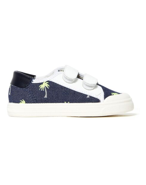 Baskets à Scratchs en Denim