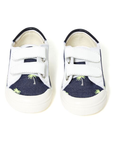 Baskets à Scratchs en Denim