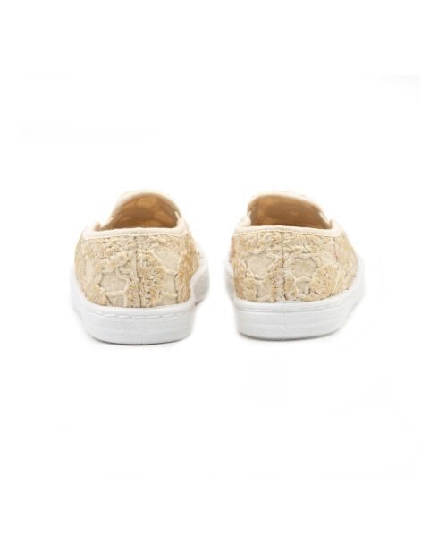 Baskets Slip On à Broderies dorées