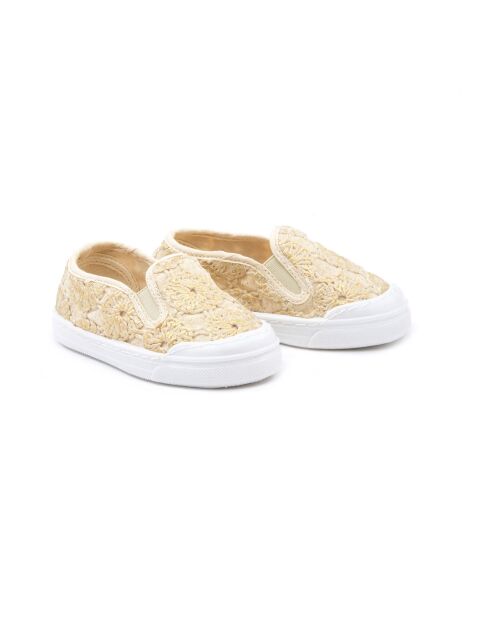 Baskets Slip On à Broderies dorées