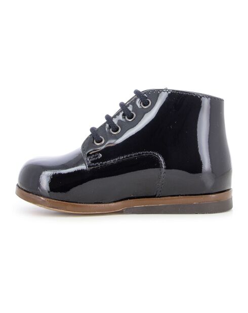 Bottines Zeus Vernies noires