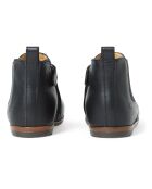 Bottines en Vachette Zeus Elastiquées et Zippées noires