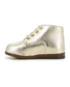 Bottines Zeus Laminées dorées