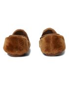 Chaussons en Shearling marron