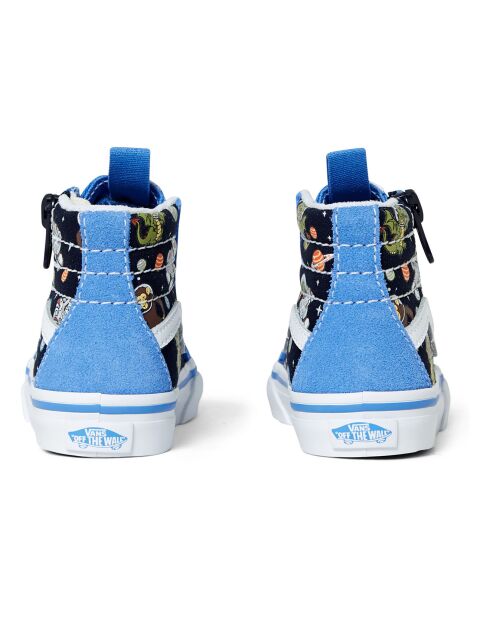 Baskets Montantes à Zip SK8-Hi Astronautes bleues