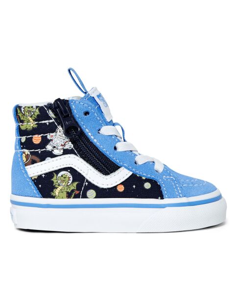 Baskets Montantes à Zip SK8-Hi Astronautes bleues