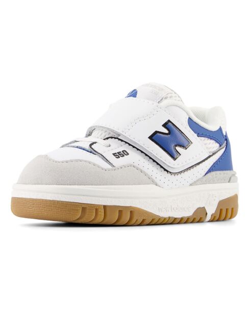 Baskets à Lacets et Scratchs 550 bleues