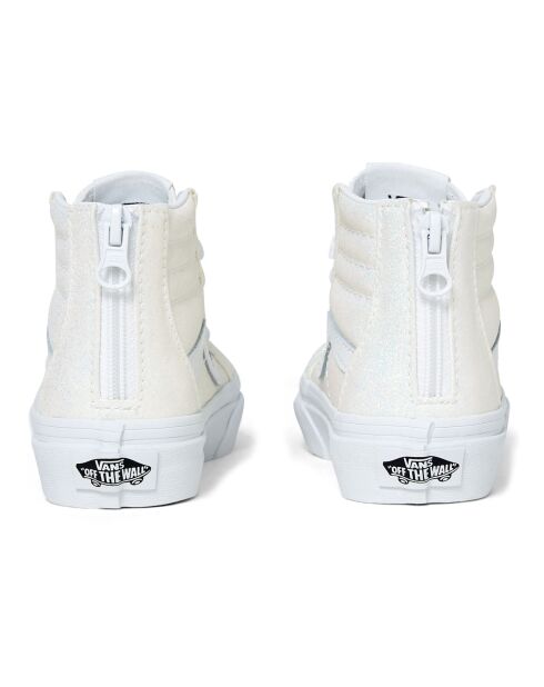 Baskets Montantes SK8-Hi à Zip Glitter blanches