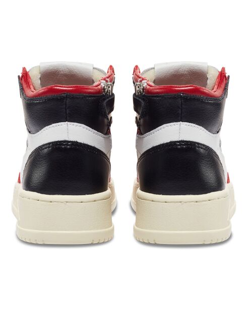 Mittelrote zweifarbige Ledersneaker Medalist für Kinder