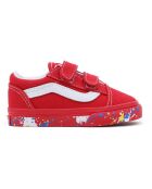 Baskets à Scratchs Old Skool Paint Splatter rouges