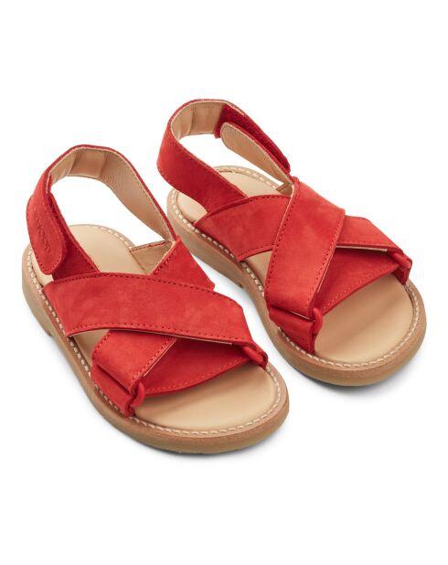 Sandales en Cuir Jady rouges