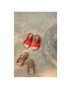 Sandales en Cuir Jady rouges