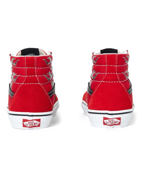 Baskets Montantes SK8-Hi à Flammes rouges