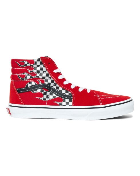 Baskets Montantes SK8-Hi à Flammes rouges