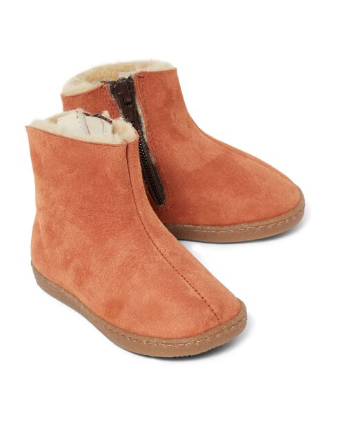 Boots Fourrées abricot