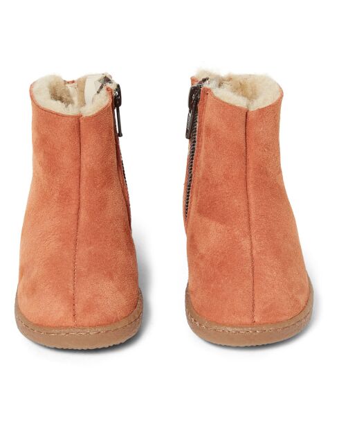 Boots Fourrées abricot