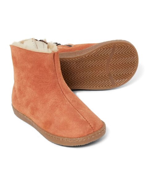 Boots Fourrées abricot