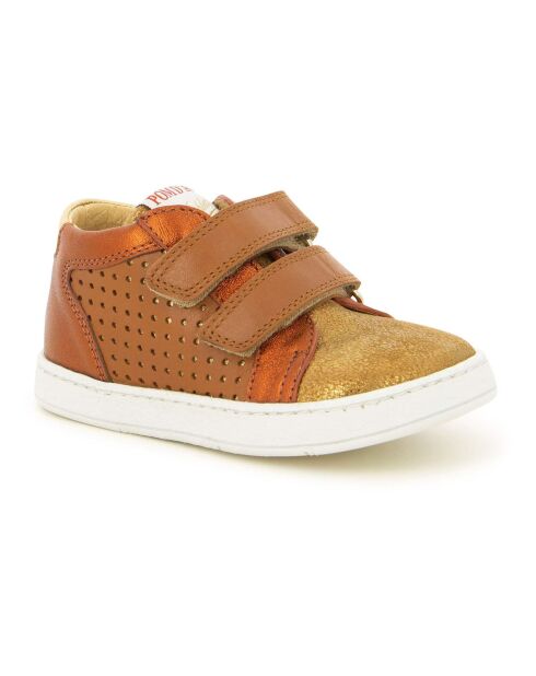 Baskets à Scratchs en Mousse Dop camel