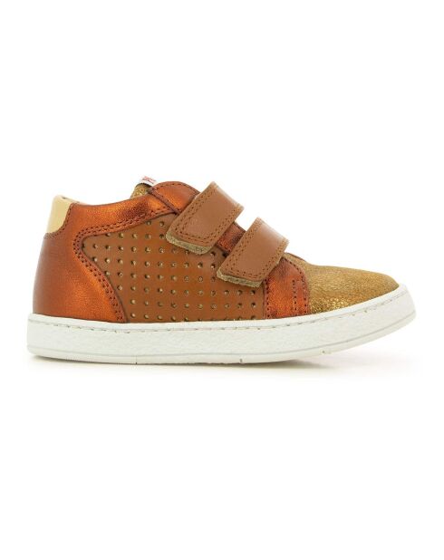 Baskets à Scratchs en Mousse Dop camel