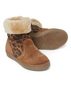 Boots en Fausse Fourrure camel