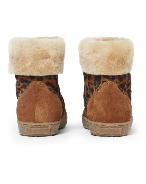 Boots en Fausse Fourrure camel