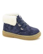 Bottines à Lacets Fourrées Trix bleu marine