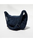 Sac banane en bouclette éponge St Tropez encre - 25x48 cm