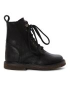 Boots à Lacets Fourrées noires