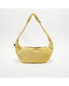 Sac banane en bouclette éponge St Tropez paille - 25x48 cm