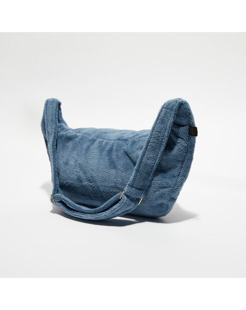 Sac banane en bouclette éponge St Tropez turquin - 25x48 cm