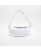 Sac banane en bouclette éponge St Tropez blanc - 25x48 cm
