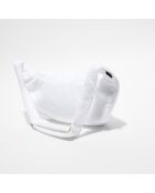 Sac banane en bouclette éponge St Tropez blanc - 25x48 cm