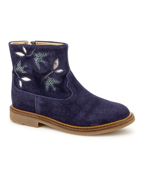 Bottines à Zip Sister Birdy bleu marine