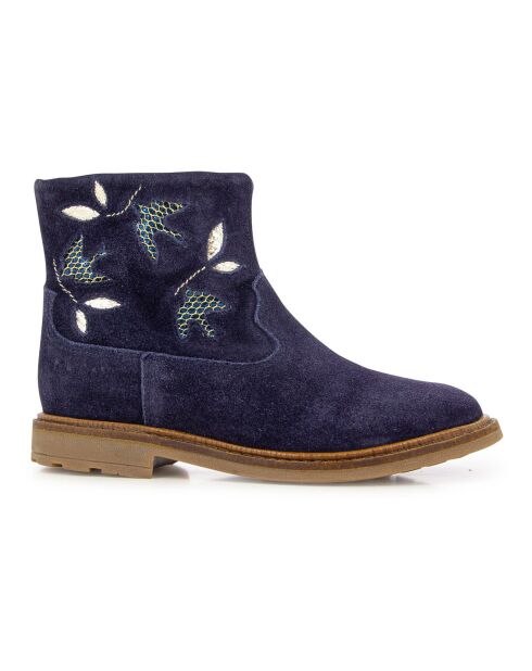 Bottines à Zip Sister Birdy bleu marine