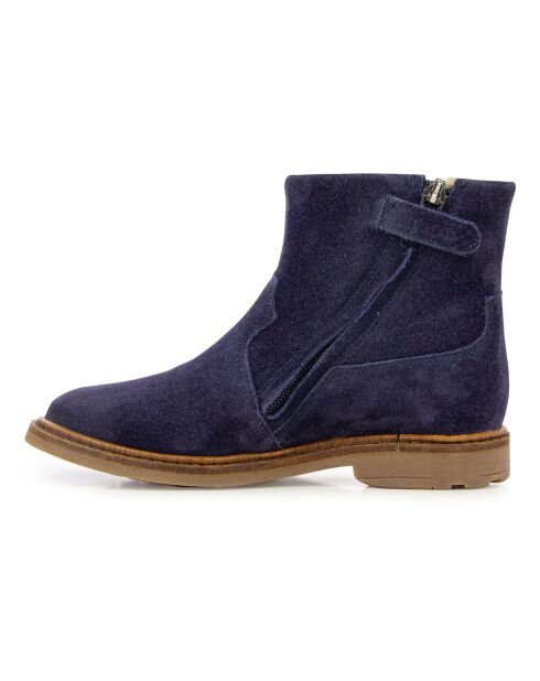 Bottines à Zip Sister Birdy bleu marine
