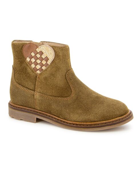 Bottines à Zip Sister Love camel