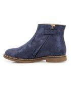 Bottines en Velours de Cuir City Colibri bleu marine