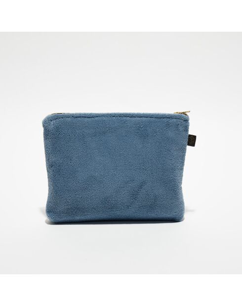 Trousse de toilette en bouclette éponge St Tropez turquin - 28x22 cm