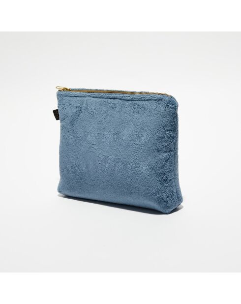 Trousse de toilette en bouclette éponge St Tropez turquin - 28x22 cm