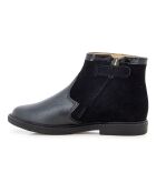 Bottines à Zip City Lock noires