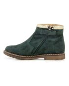Bottines à Zip City Lock vertes