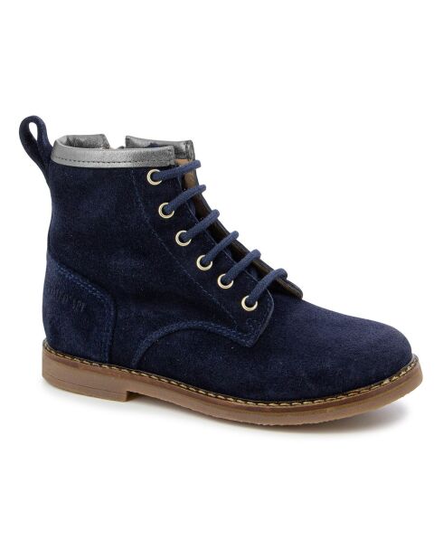Bottines à Zip Trip Hi Lace bleu marine