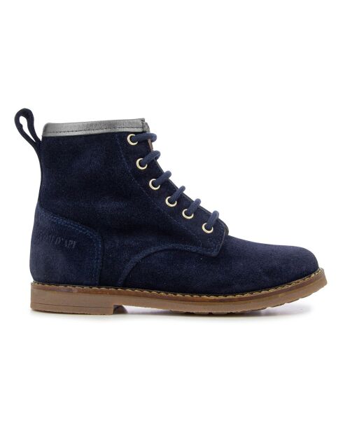 Bottines à Zip Trip Hi Lace bleu marine