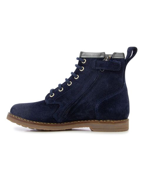 Bottines à Zip Trip Hi Lace bleu marine