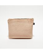 Trousse de toilette en bouclette éponge St Tropez cimarron - 28x22 cm