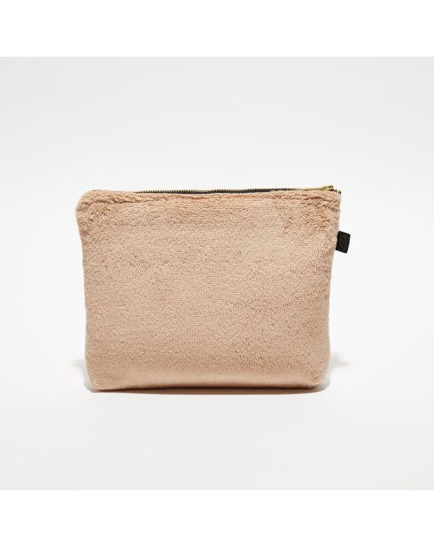 Trousse de toilette en bouclette éponge St Tropez cimarron - 28x22 cm